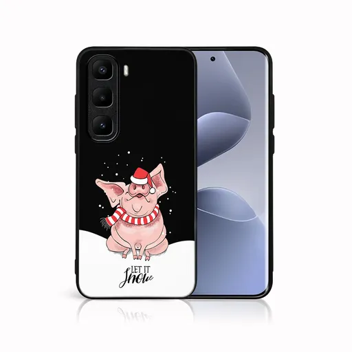 MY ART Kryt s vianočným dizajnom Infinix Hot 50 Pro+ LET IT SNOW (075)