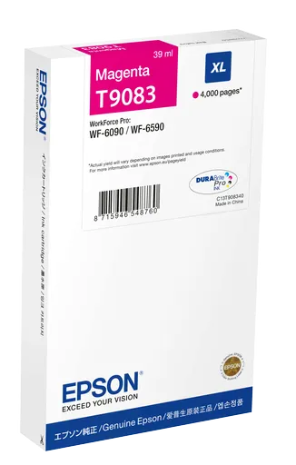 Epson T9083 XL C13T90834N purpurová (magenta) originálna cartridge