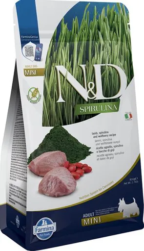 N&D Spirulina Dog Lamb and Goji Puppy Mini 800 g