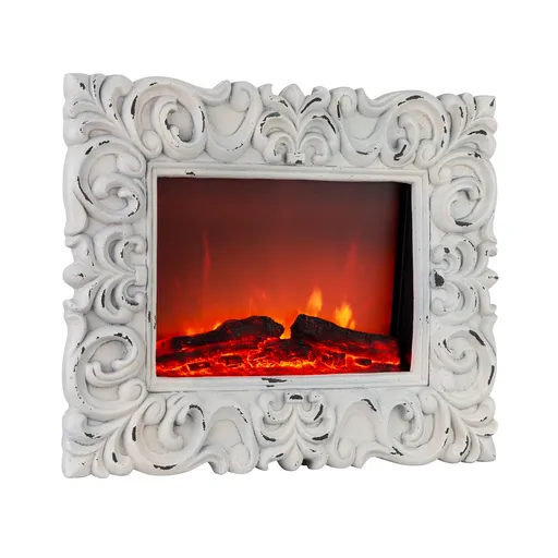 Klarstein Alpbach Snow, elektrický krb, 1800 W, 2 úrovne ohrevu, 65 cm, biely
