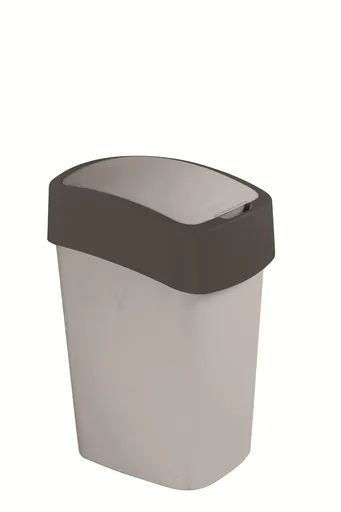 CURVER Odpadkový kôš FLIP BIN 9l | strieborná / siva