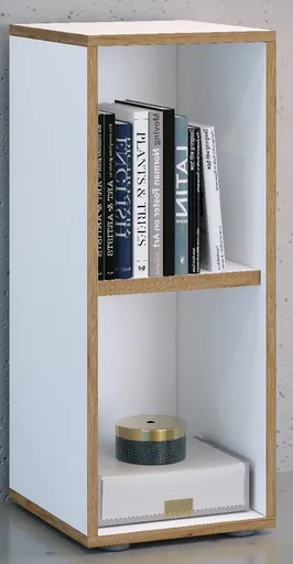 VCM kancelářská police se 2 přihrádkami „Salia“ B30, bílá