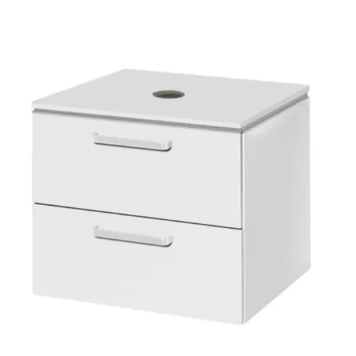 Kúpeľňová skrinka pod umývadlo Naturel Vario Dekor 54x45 cm biela VARIODESK60ZBIBL