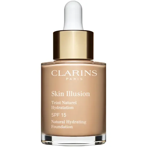 Clarins Skin Illusion Natural Hydrating Foundation rozjasňujúci hydratačný make-up SPF 15 odtieň 108.3N Organza 30 ml