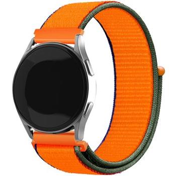 Eternico Airy Universal Quick Release 20 mm Coral Orange and Brown edge (AET-UN20AY-CoOrB)