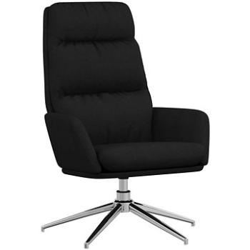Relaxačné kreslo čierne textil, 341136