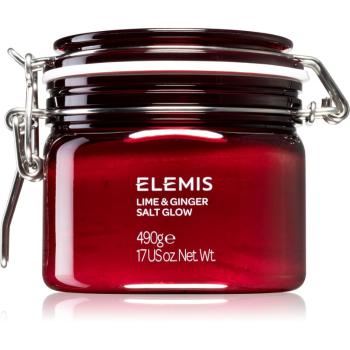 Elemis Body Exotics Lime and Ginger Salt Glow povzbudzujúci telový peeling 490 g