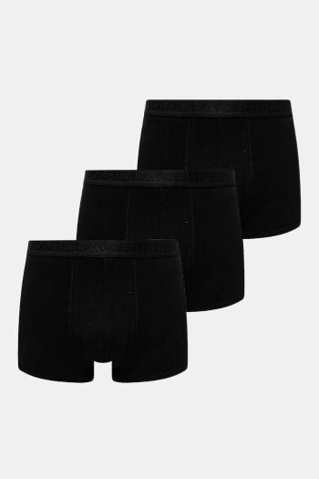 Boxerky Karl Lagerfeld 3-pak pánske, čierna farba, A1M47087