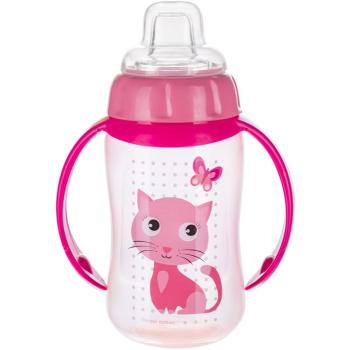 Canpol babies Cute Animals tréningový hrnček s držadlami 6m+ Cat 320 ml