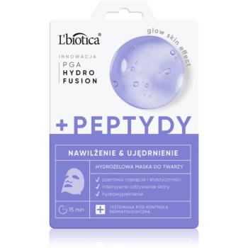 L’biotica PGA Hydro Fusion + Peptides intenzívna hydrogélová maska pre zjednotenie farebného tónu pleti 1 ks