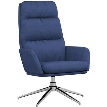 Relaxačné kreslo modré textil, 341134