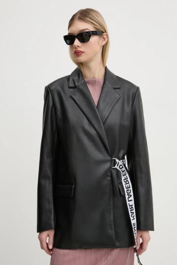 Sako Karl Lagerfeld Jeans čierna farba, jednoradové, jednofarebné, A1W14040