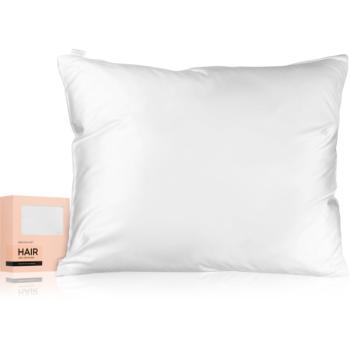 BrushArt Hair Satin pillowcase obliečka na vankúš satén White 50x60 cm
