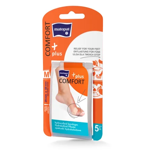 MATOPAT Comfort Plus hydrokoloidná náplasť M 29 x 59 mm 5 kusov