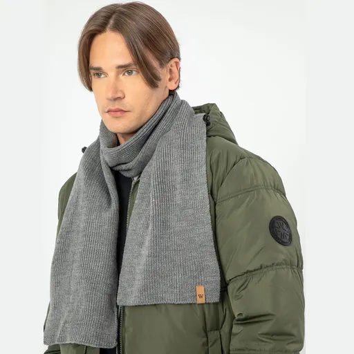 Šedý pánsky šál Wittchen 99-7F-020-8