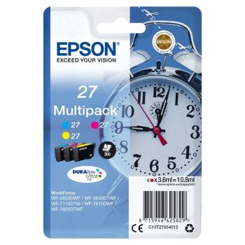 Epson 27 T2705 Multipack Cyan Magenta Yellow tintapatron eredeti...