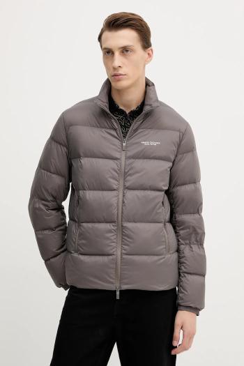 Páperová bunda Armani Exchange šedá farba, zimná, XM001575 AF16927