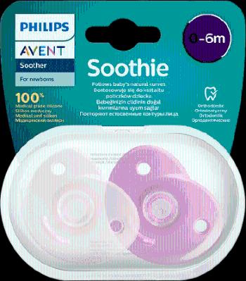 PHILIPS AVENT Cumlík Soothie 0-6m dievča 2 ks