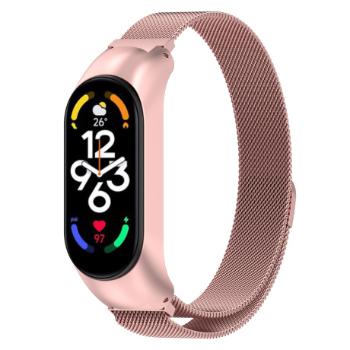 BStrap Milanese remienok na Xiaomi Mi Band 7, rose gold