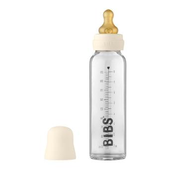 BIBS Baby Bottle sklenená fľaša Ivory 225 ml