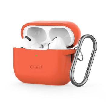 Tech-Protect Silicone Hook puzdro na Apple AirPods Pro 1 / 2, oranžové