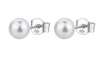 Brosway Strieborné náušnice s umelou perlou Infinite White Fancy FIW142