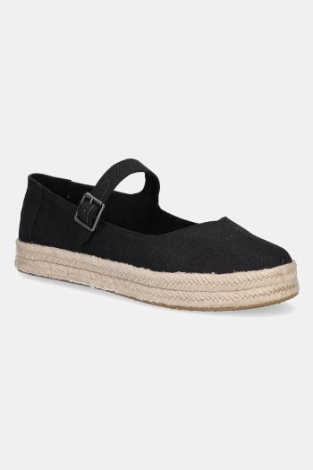 Espadrilky Toms HEAVY CANVAS čierna farba, 10021878