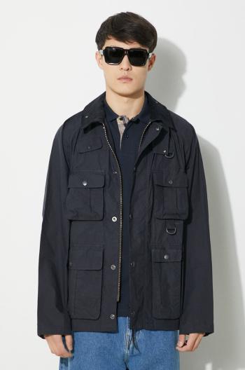 Bavlnená bunda Barbour Modified Transport Casual tmavomodrá farba, prechodná, MCA0966