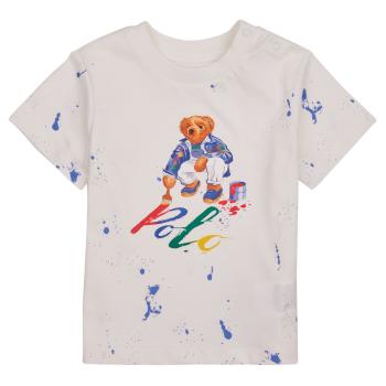 Polo Ralph Lauren  BEAR SS CN-KNIT SHIRTS-T-SHIRT  Tričká s krátkym rukávom Biela