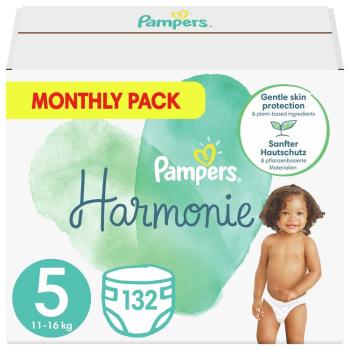 Pampers Harmonie 5 11 -16 kg 132 ks,PAMPERS Harmonie Plienky jednorazové 5 (11-16 kg) 132 ks - MESAČNÁ ZÁSOBA