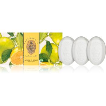 La Florentina Boboli Citrus Hand Soap sada tuhých mydiel citrus 3x150 g