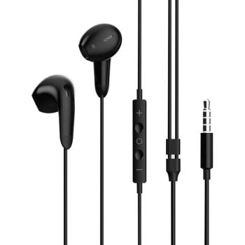 COLORWAY EARPHONES 3.5 MM WIRED SOUND WAVE BLACK (CW-WD04BK)