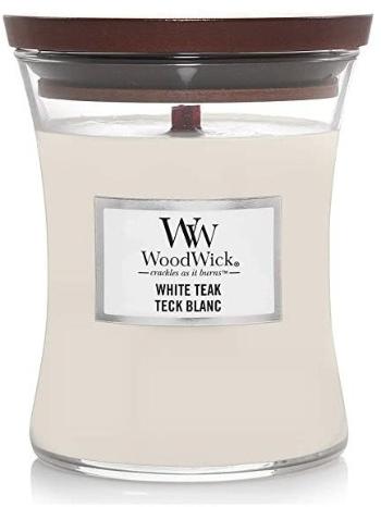 Gyertya WOODWICK White Teak 85 g