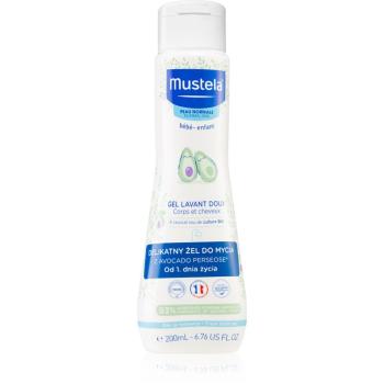 Mustela Bébé Bain čistiaci gél na vlasy a telo pre deti 200 ml