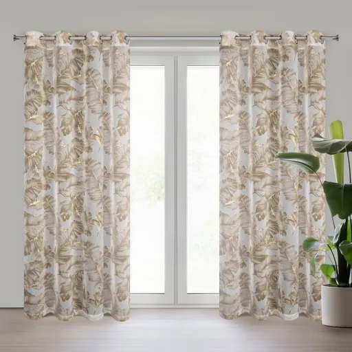 ArtFir Záves LAYLA K | béžová/šampaň 140 x 250 cm