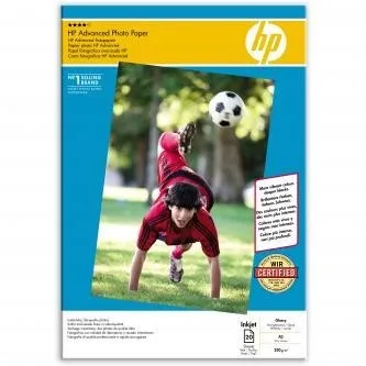 HP Advanced Glossy Photo Paper Q8697A, 250 g/m2, A3, 20ks, lesklý, biely, foto papier