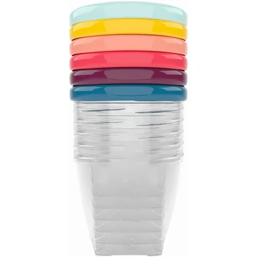 Babymoov Bowls Multicolor miska s viečkom 6x250 ml