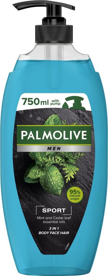 Tusfürdő PALMOLIVE For Men Sport 3in1 Shower Gel 750 ml pumpás