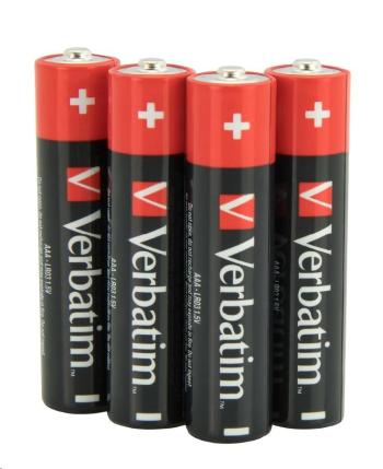 VERBATIM Alkalické batérie AAA, 4 Pack - Shrink, LR3