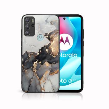 MY ART Silikónový obal Motorola Moto G60s GREY MARBLE (140)