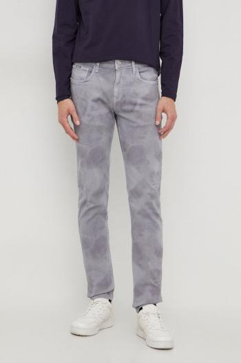 Rifle Pepe Jeans SLIM JEANS CLOUDED pánske, šedá farba, PM207399