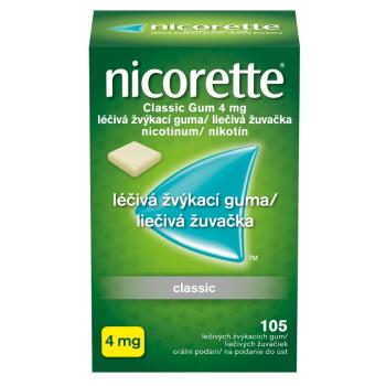 NICORETTE Classic Gum 4 mg liečivé žuvačky 105 ks