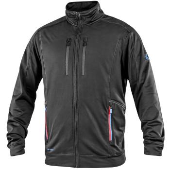 Canis (CXS) Pánska mikina CXS LEONIS - Čierna / modrá / červená | XL