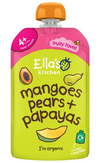 ELLA'S KITCHEN BIO Mango, hruška a papája 120 g