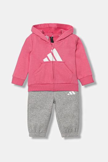 Detská tepláková súprava adidas ružová farba, JM0879