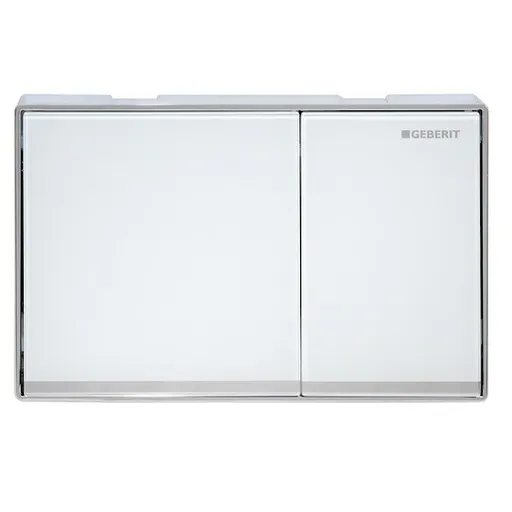 Geberit Omega60 ovládacie tlačidlo sklo biele 115.081.SI.1