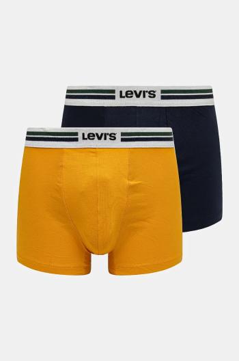 Boxerky Levi's 2-pak pánske, žltá farba, 37149-1005