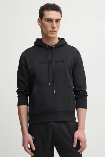 Mikina Michael Kors pánska, čierna farba, s kapucňou, s nášivkou, CR552G25MF