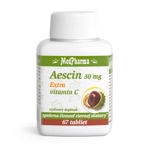 MedPharma Aescin 30 mg Extra Vitamín C tabliet 67 ks