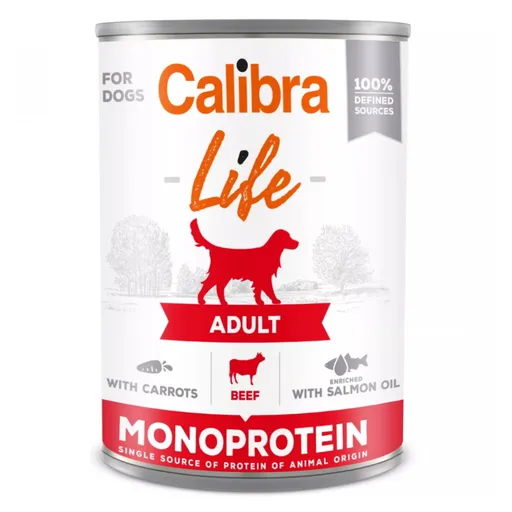 CALIBRA Life konzerva Adult Beef with carrots pre psov 400 g